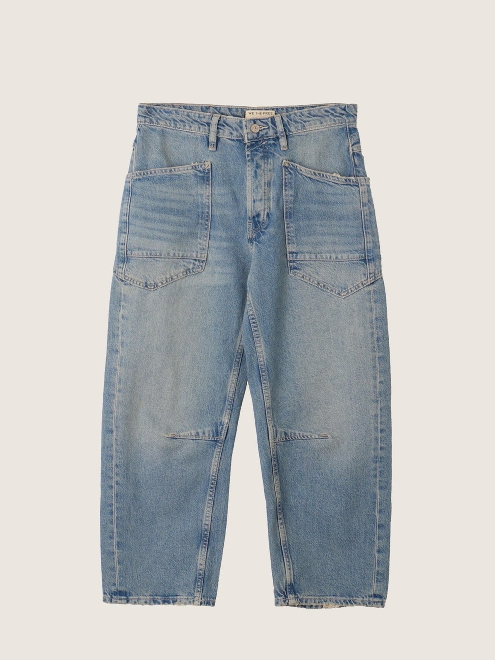 Free People Moxie minimalist barrel jeans